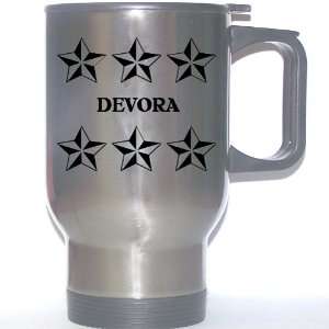  Personal Name Gift   DEVORA Stainless Steel Mug (black 