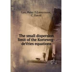   the Korteweg deVries equations Peter D,Levermore, C. David Lax Books