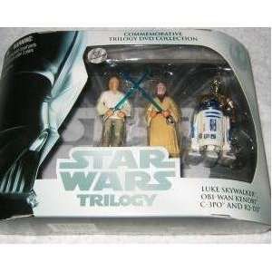   Star Wars Trilogy 4 pack Luke, Ben, C 3PO & R2 Toys & Games