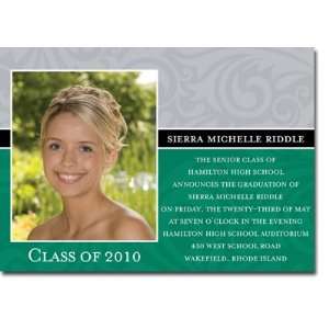  Noteworthy Collections   Graduation Invitations (Damask 