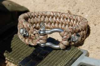 Paracord Survival Bracelet ( Desert Camo)  