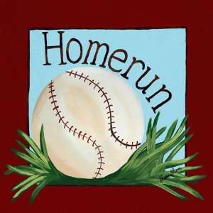  Baseball Home Run Canvas Reproduction   Red Everything 