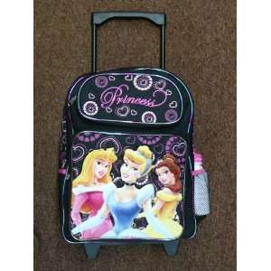  Disney Princess Large Rolling Backpack, School Bag Toys & Games