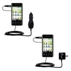  Car and Wall Charger Essential Kit for the LG Optimus Chic 