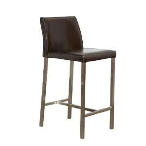  Bonded Leather Bar Stool in Black By Diamond Sofa
