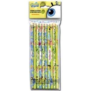  New   Sponge Bob 10Pk Colored Wood Pencils Case Pack 144 