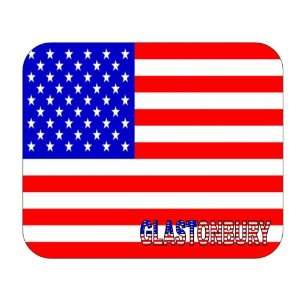   US Flag   Glastonbury, Connecticut (CT) Mouse Pad 