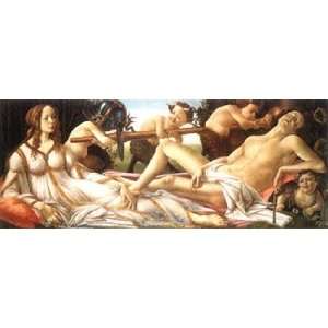 Sandro Botticelli 21W by 12H  Venus and Mars CANVAS Edge #6 1 1/4 