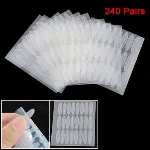    Beauty Tool Clear White Double Eyelid Tapes 240 Pairs Beauty