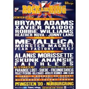 ROCK AM RING & IM PARK 1 9 9 9   CONCERT POSTER from GERMANY  