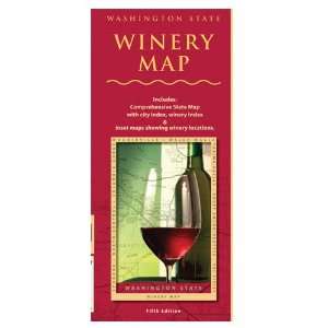  Beautifull Folded Washington State Wine Map w 