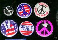 dif 1960s PEACE sign pins anti VIETNAM WAR  