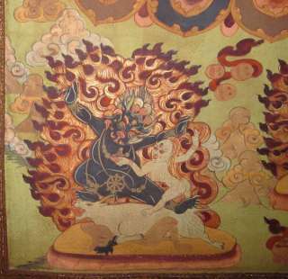 56 Old Tibet Tibetan Brocade Tangka Thangka Hayagriva  