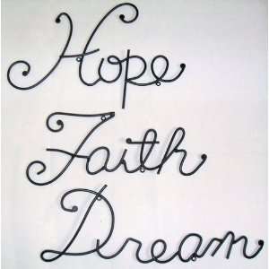   Wall Words, Word Art, Signs Quotes HOPE DREAM FAITH