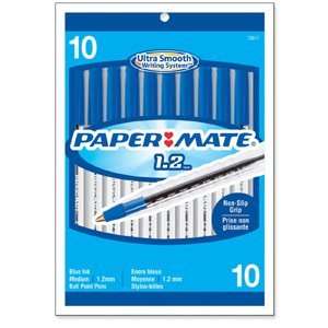  Paper Mate PAP70617 Ballpoint Pen  1.2mm Point  10 BG 