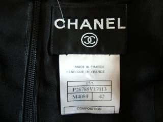 CHANEL 05A RETAIL $10,790.00 FUR & LACE DRESS WITH GLOVES SIZE 40/42 