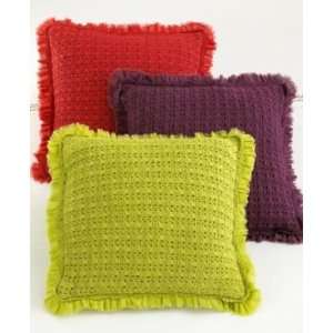  Style&co Crochet Throw Pillow Purple 16 X 16