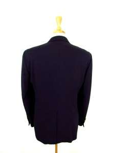 navy AUSTIN REED double breasted jacket blazer sport coat gold buttons 