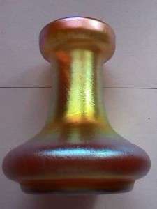Durand OR Tiffany American Art Glass Gold Favrile Color Vase  