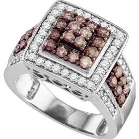Enchanting Ring Designed in 10K White Gold, Accented with 72 Sparkling 