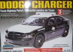 Lindberg 1/24 Texas DPS State Police Dodge Charger Kit  