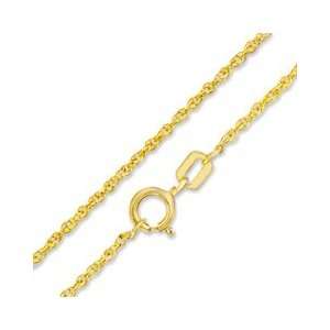  10K Gold Diamond Cut Rope Chain Necklace   20 10K ROPE Jewelry