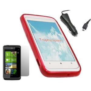  iTALKonline ProGel TRIO RED Soft GEL Case/Cover/Skin, LCD 