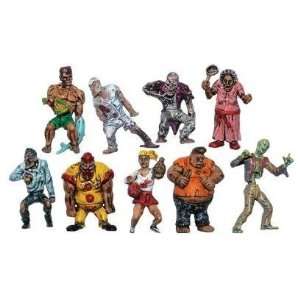  Zombie Planet Complete Set of 9 Fully Colored Toys