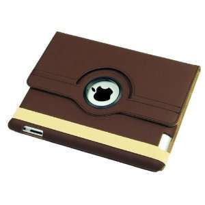   Stand (BROWN) Leather Case for Apple Ipad 2 Smart Cover for iPad 2