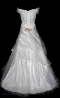 Org$899 Vintage Papilio Ivory 8 Informal Wedding Gown Bridal Dress 