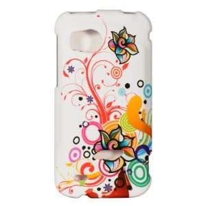 Hard Design Case Cover   White Colorful Abstract Floral Flower Design 