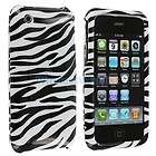 Laser Zebra Skin (White/Black) Skin Cover For Apple iPhone 3GS iPhone 