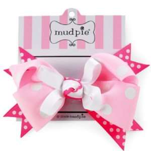  Mud Pie Boutique Pink Knot Hair Bow Baby