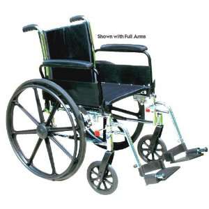    `Wheelchair Ltwt K 3 Flip Back Full Arms 18