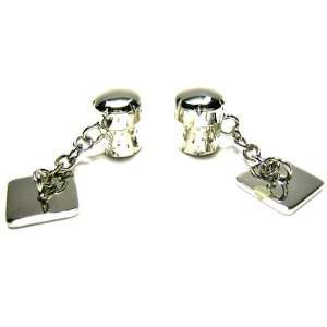  Silver Champagne Cork Cufflinks Jewelry