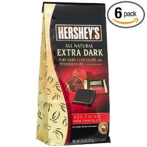 Hersheys Extra Dark (60% Cacao) with Pomegranate, 3.8 Ounce Packages 