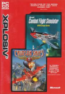 CRIMSON SKIES & COMBAT FLIGHT SIMULATOR Sim Combo Pack 659556459666 