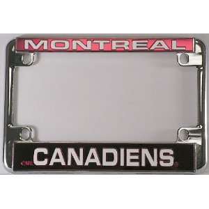   Canadiens Chrome Motorcycle RV License Plate Frame