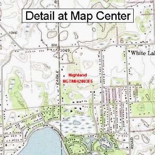   Map   Highland, Michigan (Folded/Waterproof)