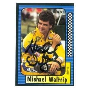  Michael Waltrip Autographed/Hand Signed Trading Card (Auto 