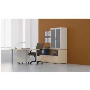  Groupe Lacasse Laminate Morpheo Office Table with Storage 