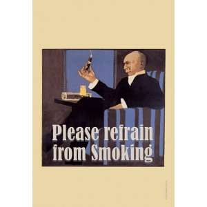  Please Refrain from Smoking 20x30 Poster Paper