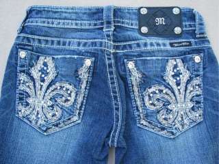 New Miss Me Jeans Style # JP5455P Capri Lowrise Stretch Size 27  
