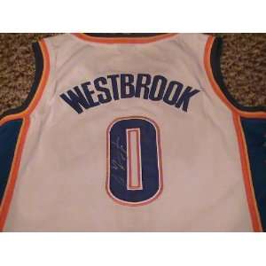  RUSSELL WESTBROOK SIGNED AUTOGRAPHED JERSEY OKLAHOMA CITY 