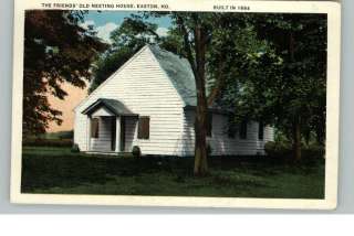EASTON MD Friends Old Meeting House c1910 Postcard  