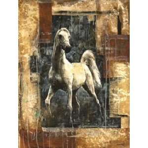 Marta Wiley 32W by 42.438H  Architectural Horse CANVAS 