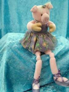 Easter Ballerina Slippers Pig Lavender Ballet Dress  