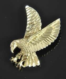   eagle pendant by Michael Anthony crafted from solid 14k yellow gold
