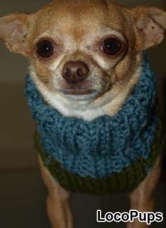 XS 3 4 LBS DOG HAND KNIT SWEATER CHIHUAHUA 9 in LENGTH  