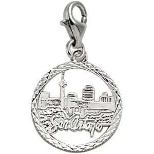 Rembrandt Charms San Antonio Charm with Lobster Clasp, Sterling Silver